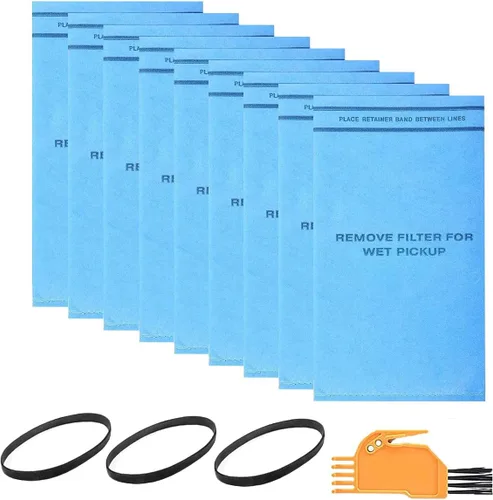 Keepow Paquete de 9 filtros de aspiradora en seco y húmedo compatibles con Workshop WS0255VA, filtro de repuesto lavable y reutilizable de 2.5 a 5
