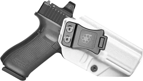 Miniatura 26 de Amberide IWB Kydex Holster for Glock 17/22 / 31/34 Gen 1-5, Concealed Carry, MOS and Non-MOS Options Available, Adjustable Cant, Posi-Click Fibra