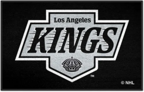 FANMATS Alfombra decorativa 10645 Los Angeles Kings Starter Mat – 19 pulgadas x 30 pulgadas | Alfombra de decoración del hogar para fanáticos de los