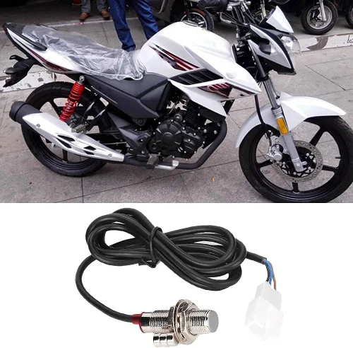 Miniatura 4 de Aramox Cable del velocímetro de la motocicleta de Digitaces, sensor del odómetro del tacómetro con 3 imanes