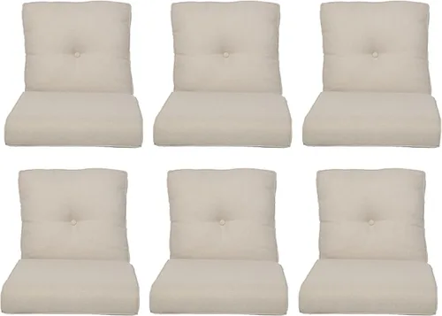 Miniatura 131 de Rilyson Cojines de patio para muebles de exterior, 22 x 24 pulgadas, respaldo alto y asiento profundo, cojín de exterior para sillas de patio, sofá
