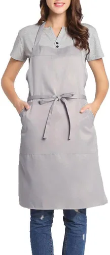 Miniatura 5 de BIGHAS - Delantal ajustable con babero y lazos largos, disponible en 18 colores, ideal para chefs, cocina, hogar, restaurante, mujeres, hombres