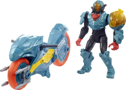 Miniatura 5 de Masters of the Universe He-Man y la figura de acción + vehículo basado en series animadas, personajes de batalla articulados, regalo para 4 años