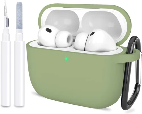 Miniatura 15 de Compatible con AirPods Pro 3, funda protectora de silicona suave con kit de limpieza de llavero para mujeres y hombres para Apple AirPods Pro de 3ª