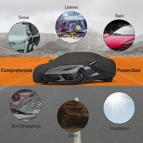 Miniatura 4 de Cubierta de coche con protección UV, resistente al viento, al polvo, a los arañazos, universal para exteriores