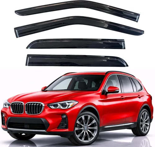Miniatura 334 de KPY Visor de ventana compatible con Hyundai Tucson 2021-2025, 4 piezas de deflector de ventilación para ventana lateral, estilo Mugen, protector