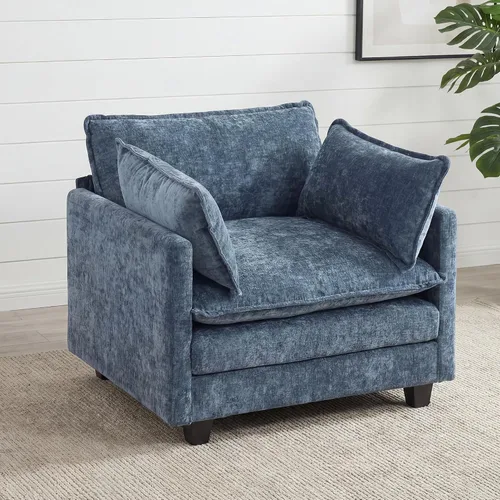 Miniatura 9 de Sofá seccional, cómodo sofá modular de nube, sofá modular de asiento profundo, sofá moderno en la nube, sofás modulares para sala de estar, Beige