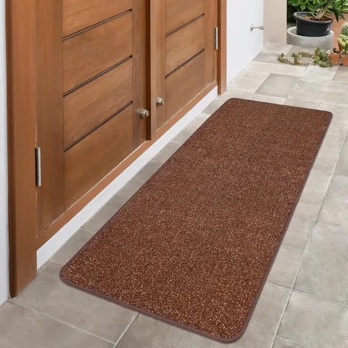 Miniatura 16 de LINLA - Tapete para interiores que absorbe el barro, lavable a máquina, respaldo de goma antideslizante, ideal para puerta de entrada para limpiarse