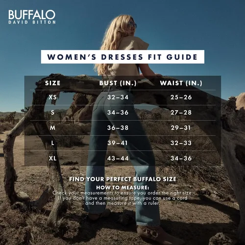 Miniatura 5 de Buffalo David Bitton Vestido tipo camiseta para mujer