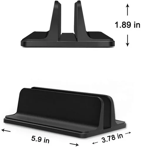 Miniatura 7 de Soporte vertical de escritorio con base ajustable, soporte para laptop compatible con todos los portátiles, MacBook, Surface, Dell, juegos, iPad