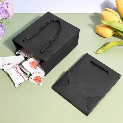 Miniatura 6 de batifine Bolsas de regalo pequeñas, pequeñas bolsas de joyería con asas, pequeñas bolsas de papel a granel para recuerdos de fiesta, regalos