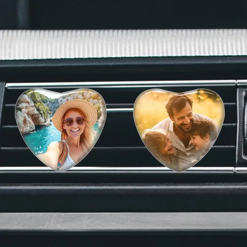 Miniatura 11 de Clip de ventilación de aromaterapia personalizado con tu texto fotográfico, ambientador de aire de cristal personalizado, purificador de aire
