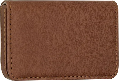Miniatura 30 de Cartera con bloqueo RFID - Tarjetero minimalista de cuero para negocios, 12-verde, Pequeña, Slim