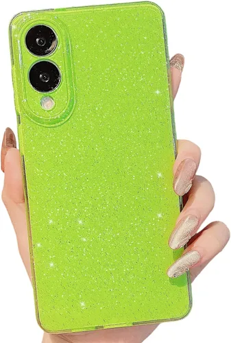 Miniatura 168 de MINSCOSE Compatible con Samsung Galaxy S22 Plus Case, Bonito Color Neón Brillante, con Purpurina Brillante Delgada Resistente a Golpes de Silicona