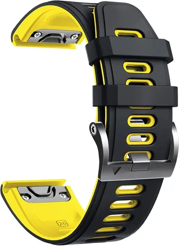 Miniatura 15 de COOVS Correa de silicona de liberación rápida de 1.024 in y 0.866 in para Garmin Fenix 7 7X 6X Pro 5X 3 3HR Easyfit para reloj Garmin Fenix 6 6 Pro