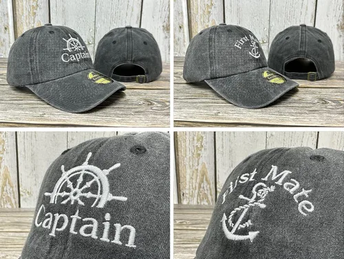 Miniatura 4 de Enodtter Sombreros de señor y señora, sombreros de capitán y primer oficial, sombreros de esposo y esposa, sombreros de novio de novia