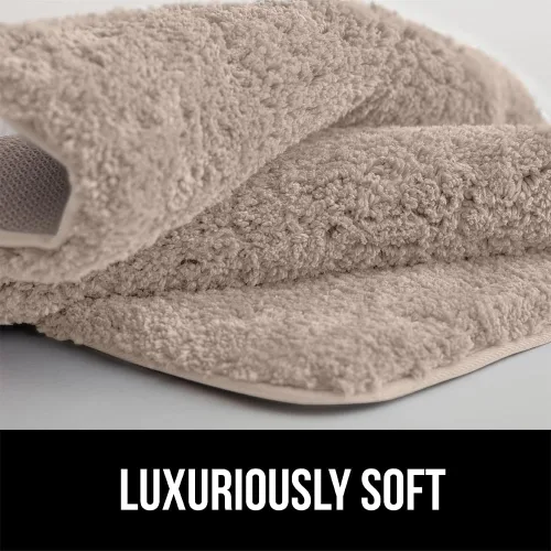 Miniatura 7 de GORILLA GRIP Alfombras de baño, ultra suaves, absorbentes, de felpa gruesa, lavables a máquina, microfibra de secado rápido, tapetes para ducha