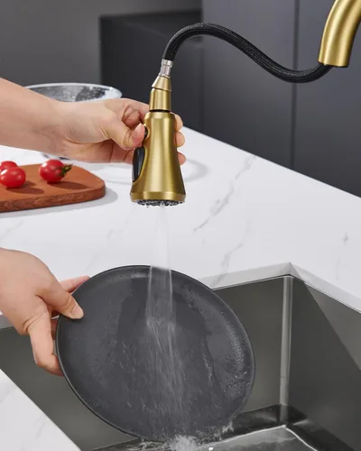 Miniatura 4 de Cabezal de llave de cocina de repuesto, cabezal de pulverización de llave de cocina de 3 funciones con 15 adaptadores - Reemplazo de boquilla