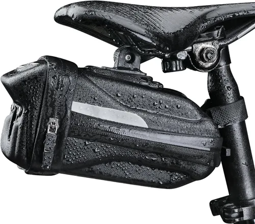 Bolsa de asiento de bicicleta, bolsa rígida de EVA para debajo del asiento, bolsa de sillín de bicicleta, paquete de bicicletas de ciclismo para