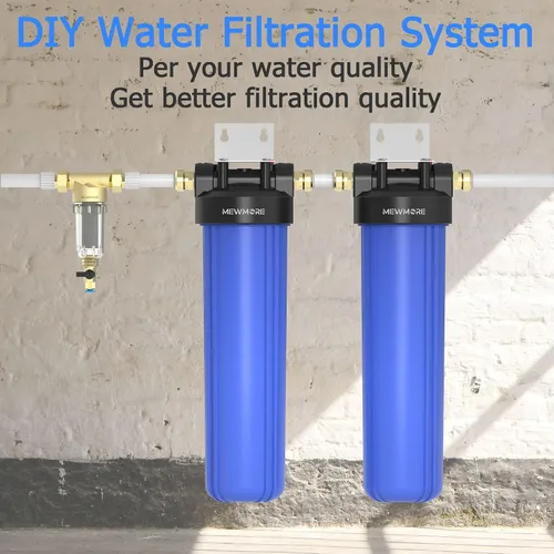 Miniatura 5 de WHB20 - Carcasa de filtro de agua para toda la casa, se adapta a filtros de sedimentos de 20 x 4.5 pulgadas, etc. para agua de pozos y ciudades