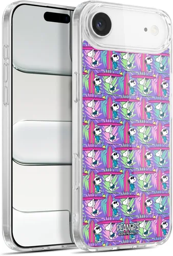 Miniatura 200 de Head Case Designs Peanuts Tropical Surf Snoopy Aloha Disco Gel Funda con licencia oficial [protección de grado militar] compatible con Apple iPhone