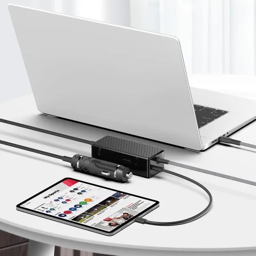 Miniatura 2 de para Acer HP Dell MSI Surface Pro USB C Cargador de coche portátil 100 W puerto C Cargador portátil para MacBook Pro Air Lenovo Asus LG Gram Razer