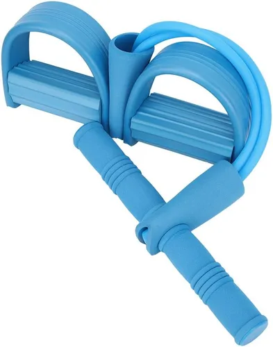 Miniatura 6 de Banda de pedal, 2 tubos para fitness, para yoga, ejercitador, entrenamiento multifunción, cuerda de tensión para cuerpo X, abdomen, cintura, brazo