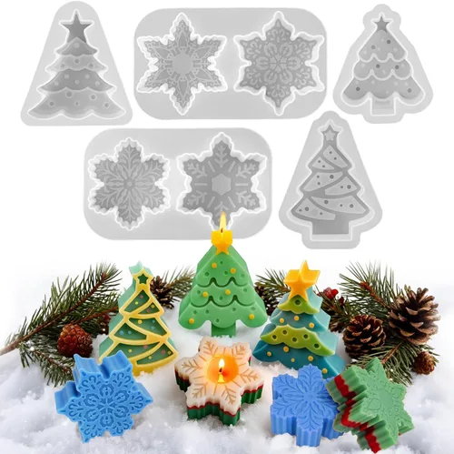 Miniatura 12 de 2 moldes de velas de calabaza para hacer velas, juego de moldes de silicona grandes y pequeños de Halloween para velas, cera de jabón, yeso, resina