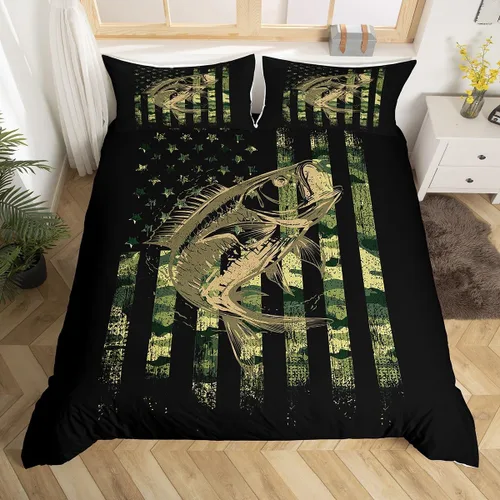 Miniatura 19 de Feelyou Juego de ropa de cama con patrón de sushi, funda de edredón de estilo japonés para niños, niñas, adolescentes, funda de edredón con temática