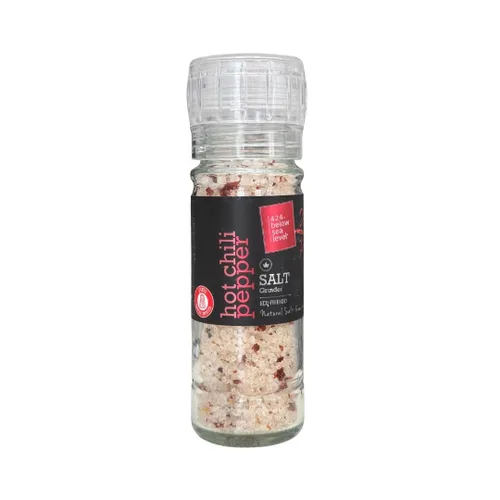 Colección Gourmet Salt del Mar Muerto, sal Kosher con chile picante, todo natural, sin OMG, sal marina sin gluten, regalo de cocina premium (3.7