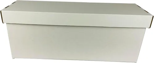 Miniatura 9 de Max Protection Caja de almacenamiento para cómics, 5 unidades, cajas largas para cómics con cartón corrugado blanco, contenedor apilable, funda