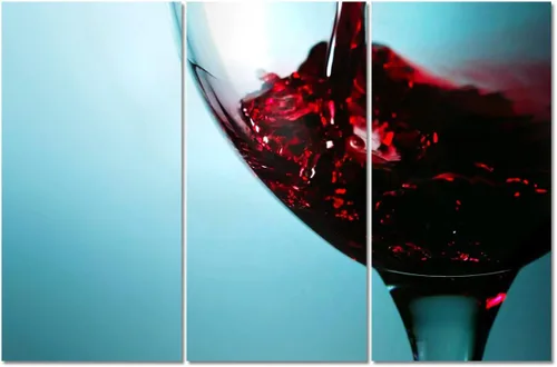 Miniatura 69 de Obra de arte para paredes del hogar, 3 paneles de letras de vino tinto, pinturas de corcho, impresiones HD, arte de pared de corcho de vino sobre