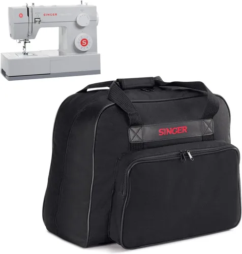 SINGER | Estuche para transportar máquina, negro, estuche espacioso que se adapta a la mayoría de las máquinas de coser estándar y serger, interior