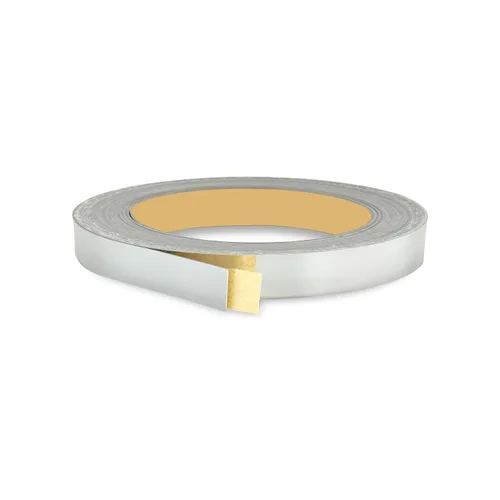 Miniatura 30 de Bandas de borde plateado cepillado de 1 pulgada x 25 pies – Adhesivo fuerte para despegar y pegar, fácil aplicación – Cinta de borde flexible