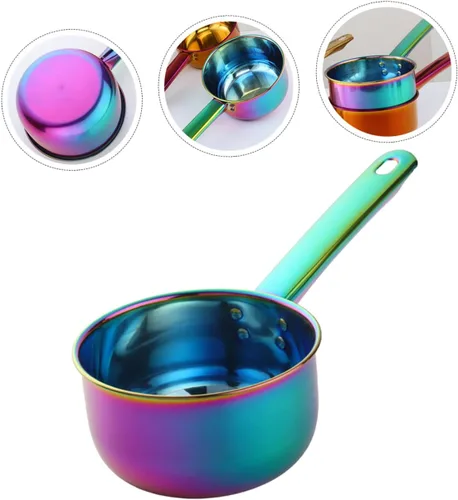 Miniatura 9 de SHOWERORO Cucharón de agua con mango largo, diseño ergonómico, utensilio de cocina para cuchara de agua, portátil, multiusos para cocinar y lavar