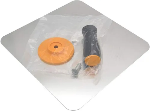 Miniatura 3 de Halcón de enlucido de aluminio con mango de agarre suave, soporte para tablero de mortero de yeso herramienta de enlucido para cemento, mortero