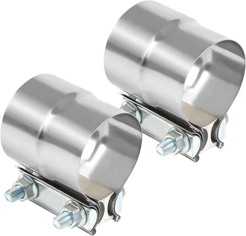 Miniatura 4 de DOCAS Abrazadera de escape de 2.5 pulgadas, abrazadera de banda de junta de regazo de acero inoxidable, 2