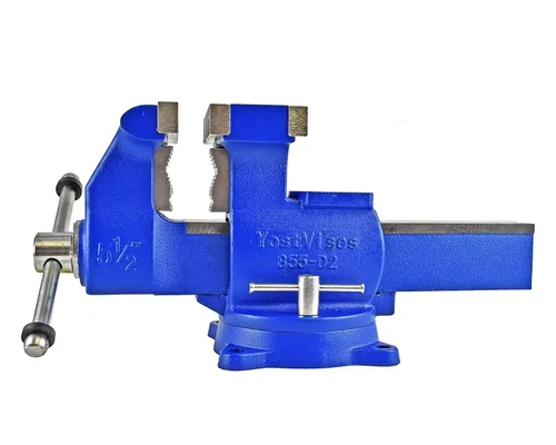 Miniatura 12 de Yost Vises 880-D2 Sistema de mordaza reversible combinada 20.3 cm de ancho de mandíbula de alta resistencia para tubos y banco de utilidad La