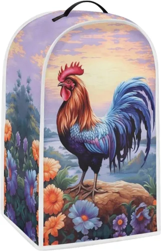 Miniatura 23 de Upetstory Funda antipolvo para licuadora de vaca, estilo bohemio, azteca, para cafetera, electrodomésticos, resistente a las manchas, lavable