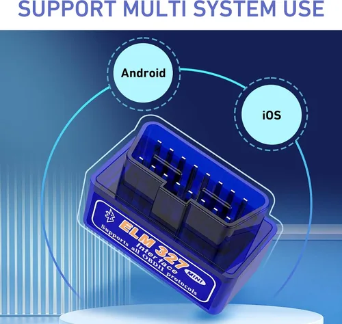 Miniatura 4 de Escáner OBD2, ELM327 V2.1 Herramienta de diagnóstico Bluetooth, lector universal de código de automóvil para Android iOS, monitor de datos