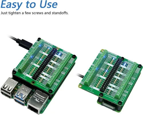 Miniatura 2 de Freenove Placa de ruptura para Raspberry Pi 5 / 4B / 3B+ / 3B / 3A+ / 2B / 1B+ / 1A+ / Zero 2 W/Zero W/Zero, protector de bloque de terminales
