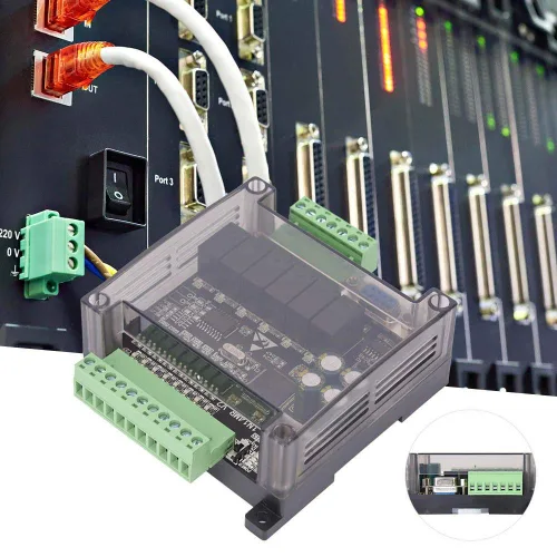 Miniatura 4 de Tablero controlador lógico programable DC 24V, módulo controlador de relé de tablero de control industrial FX1N-14MR, computadora industrial