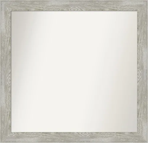 Miniatura 24 de Amanti Art Espejo de baño gris para sobre el fregadero, 31 x 48 pulgadas, espejo de tocador rectangular estrecho de color gris, marco de madera