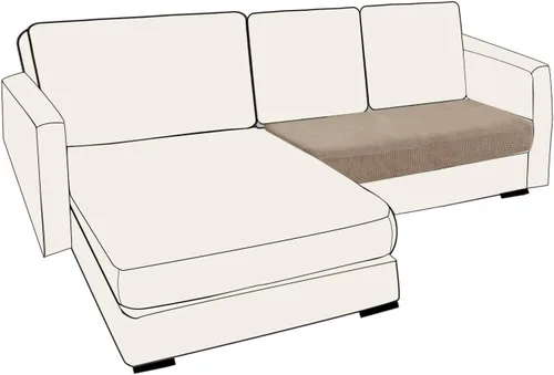 Miniatura 93 de UNBBRRL Fundas de cojín de asiento para sofá, elásticas, funda de cojín individual para sofá, fundas de cojín para sofá, fundas de héroe protegen