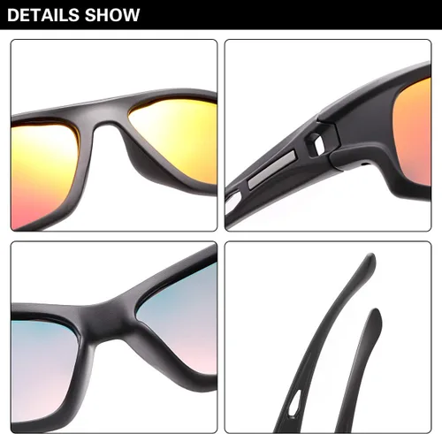 Miniatura 4 de MIRYEA Gafas de sol deportivas polarizadas para hombres y mujeres, para ciclismo, correr, conducir