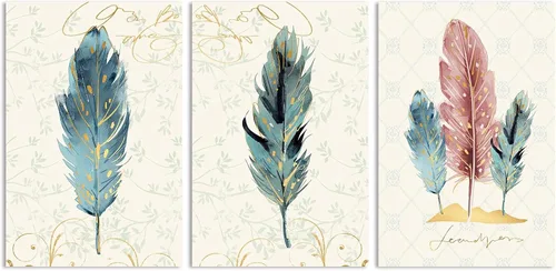 Miniatura 9 de Paneles Acústicos Arte de Pared que Absorbe Sonido, 16"X12" Paneles de Pared Acústicos Arte, 3Pcs Paneles de Pared Insonorizados Autoadhesivos, Tinta