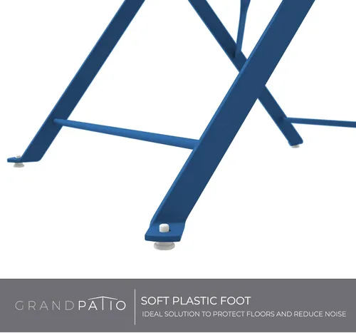 Miniatura 7 de Grand Patio Juego de Bistró de Patio con Marco Premium, Juegos de Muebles de Patio Plegables para Exteriores, Juego de Patio de 3 Piezas con Mesa