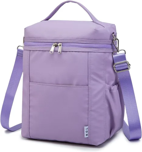 Miniatura 39 de NOL Natural Organic Lifestyle - Loncheras aisladas para mujer, bolsa enfriadora, ligera, de nailon, impermeable, para el trabajo