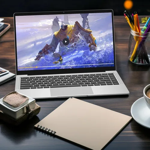Miniatura 6 de Laptop FHD de 14.1 pulgadas, 8 GB DDR4 RAM, 256 GB SSD, computadora portátil con CPU Celeron N4020, computadora portátil Windows 11 Pro delgada