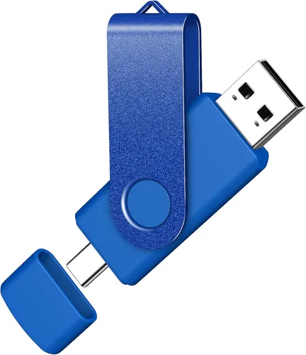 AreTop Unidad flash USB C de 4 GB, unidad flash USB 2.0, unidad USB de 4 GB, diseño giratorio 2 en 1, memoria portátil tipo C para teléfono